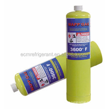 Mapp Gas ( Also supply refrigerants gas r134a, r404a ,r410a,r507c,ect. )